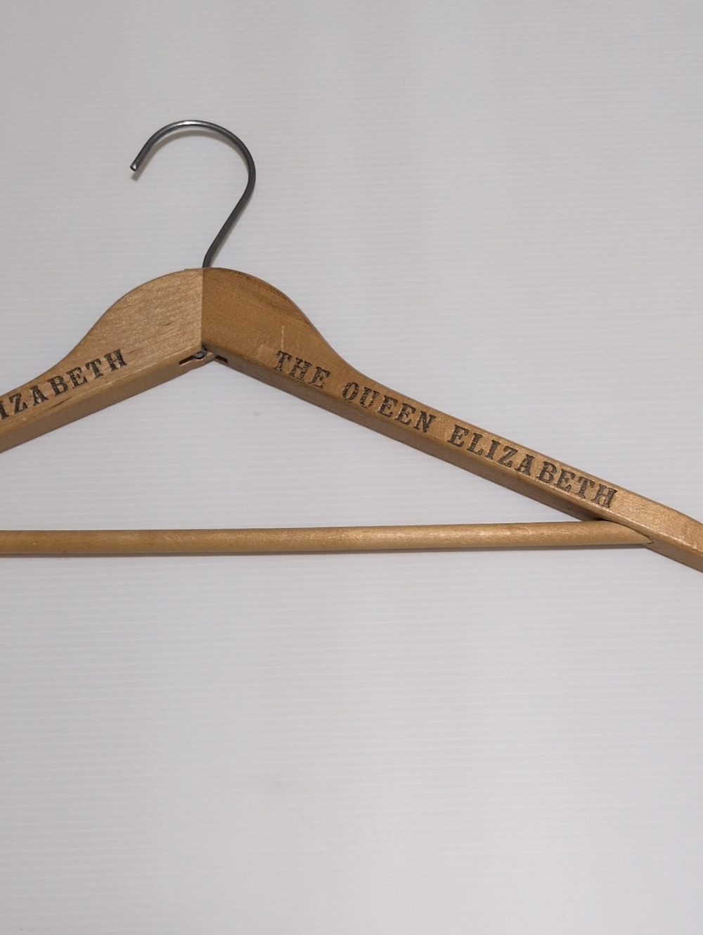 Vintage Baribocraft Queen Elizabeth Wooden Hanger